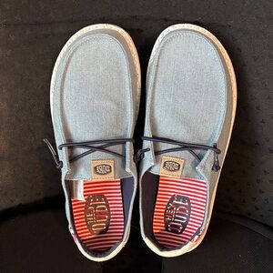 Hey Dude Wendy Americana Splatter-Light Denim